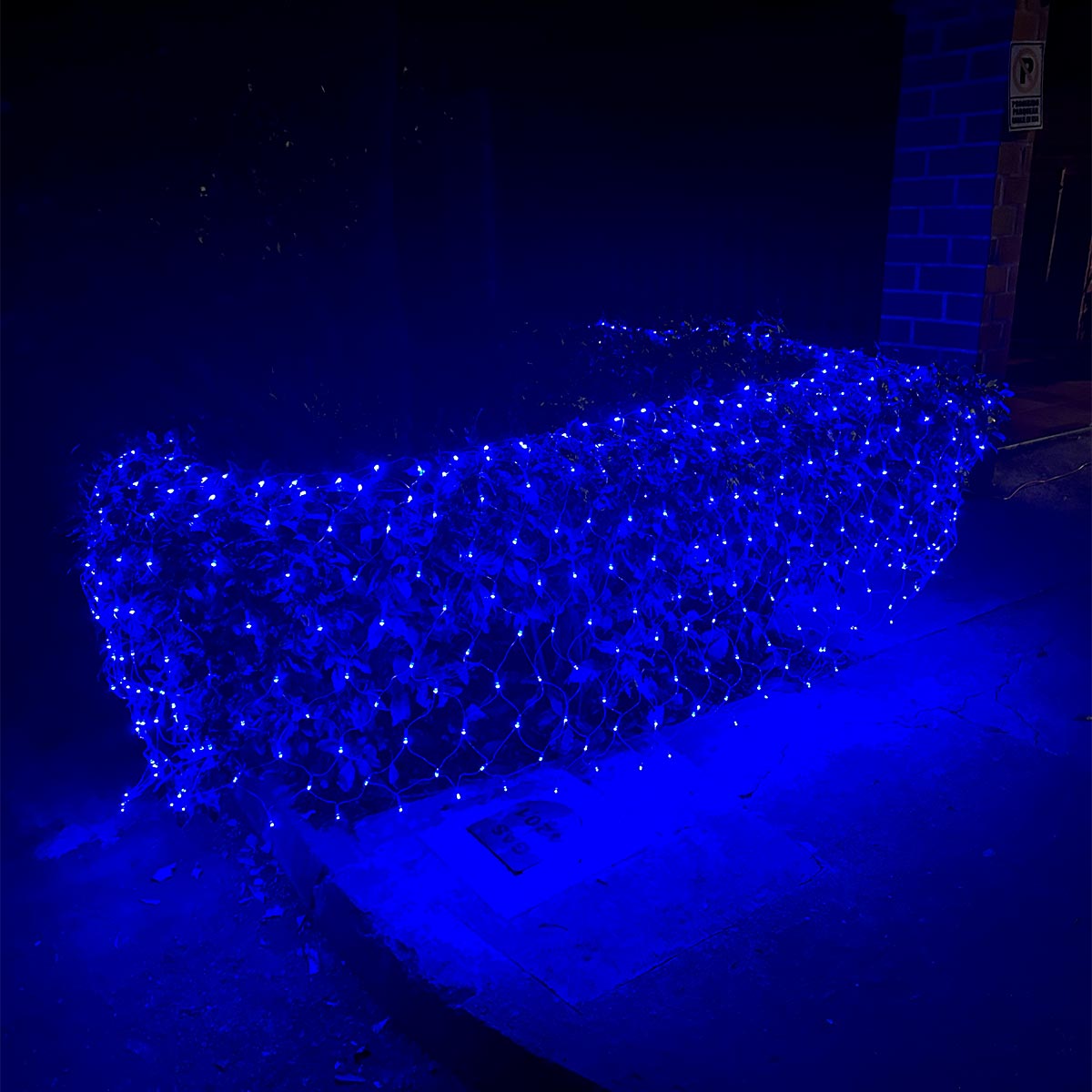 Luces Malla LED 480 Luces 4x1 M Luz Navidad Azul Cable Transparente LEDN480LAZ