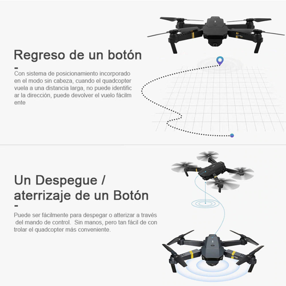 Drone Plegable Con Cámara Wifi 2.4g Fpv 998 PRO MAX