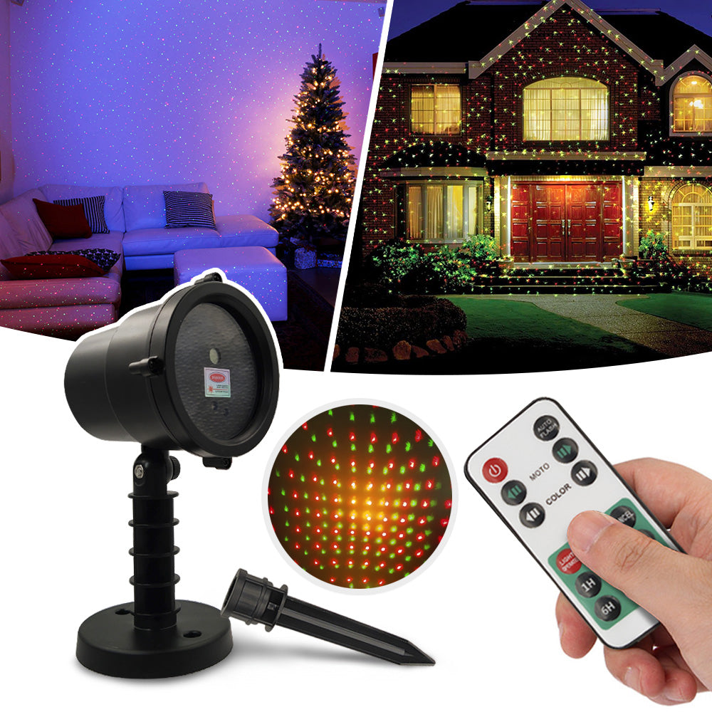 Proyector Luz LED Multipunto Exterior Interior + Control Remoto 1650V