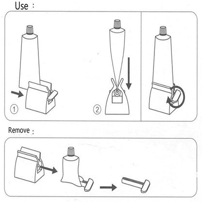 Exprimidor de cremas en barra para baño o tocador