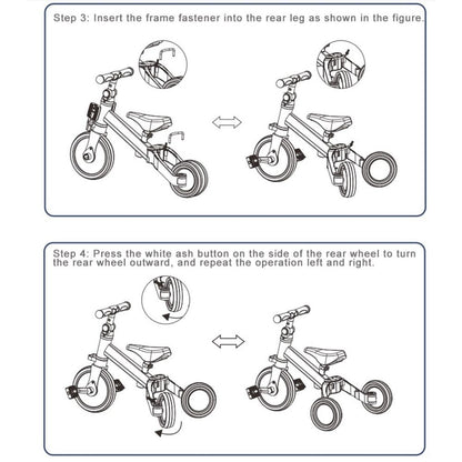 Triciclo Convertible 3 En 1 Niños Y Niñas