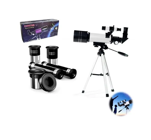 Telescopio Astronomico Monocular F30070m Con Soporte Celular